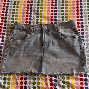 Light blue denim Mini Skirt